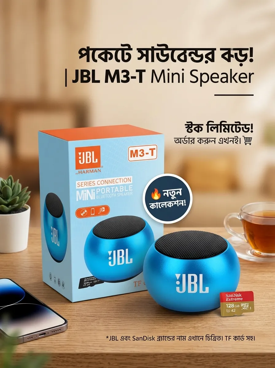 JBL M3-T Mini Protable Bluetooth Speaker